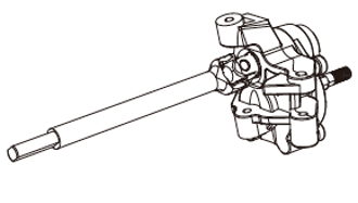 P8HSA04 Achsgruppe vorne links - Passend für MJX H8H Allrock 1:8 Rock Crawler