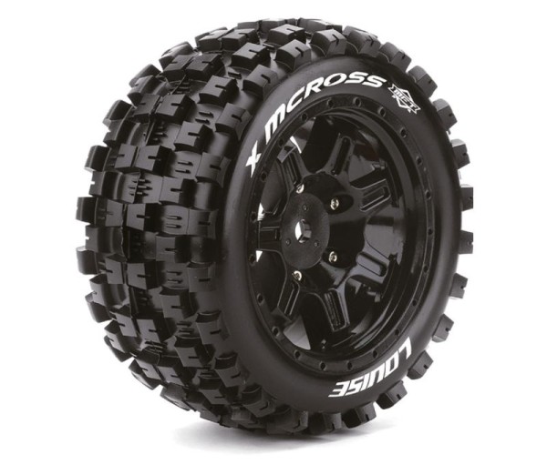 X-MCross MFT-Reifen soft auf Felge schwarz 24mm (2) KRATON 8S