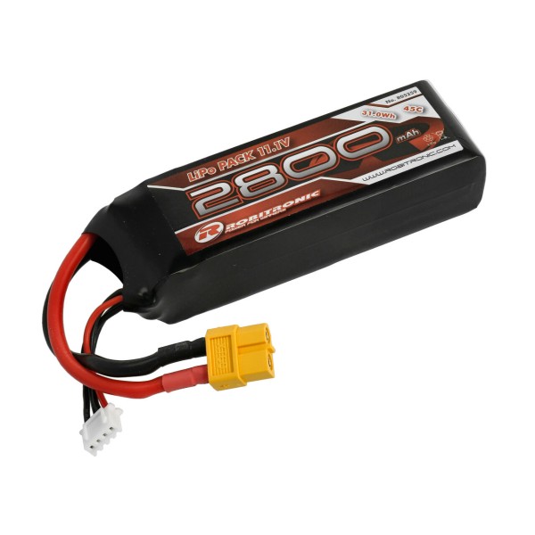 LiPo Akku 2800mAh 3S 45C XT60 (25x34x105)