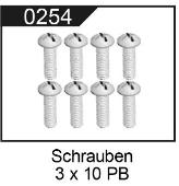 Schrauben 104009-0254 M3x 10mm
