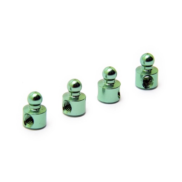 ALUM BALL STUD 3.8 MM, 4PCS