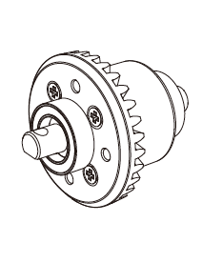 s-idee® 16420G2 Differenzial Hinten für MJX 14210