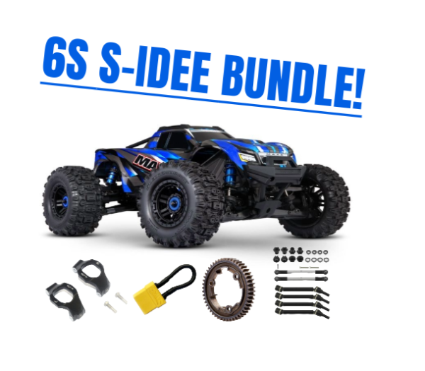 TRAXXAS MAXX 4x4 blau 1/10 Monster-Truck RTR 6S S-IDEE VERSION