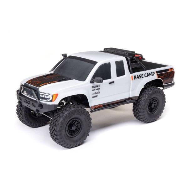 AXIAL 1/10 SCX10 III Base Camp 4X4 RTR Brushed Rock Crawler, White