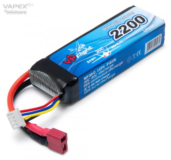 Li-Po Battery 3S 11,1V 2200mAh 30C T-Connector