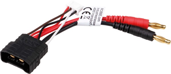 Robbe Modellsport Ladekabel 3S TRX ID Stecker auf TRX BUCHSE 16AWG 60mm