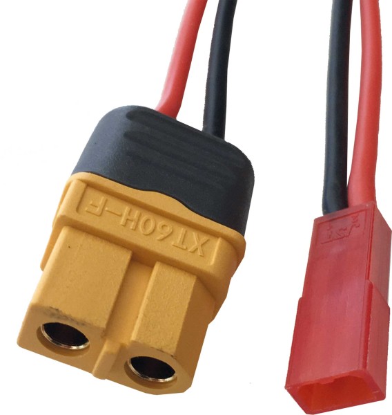 Robbe Modellsport Ladekabel für ISDT/SKYRC BEC/JST Stecker Ladegerätseite = XT-60 Buchse,500MM, 18AW