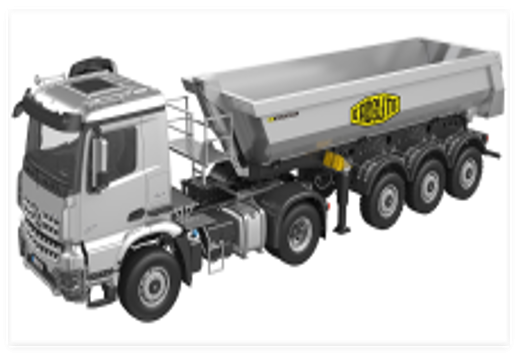 s-idee® Kabolite K5801 silber RC Muldenkipper 1/14 4x4 RC Truck 2,4G ferngesteuertes Kipplader