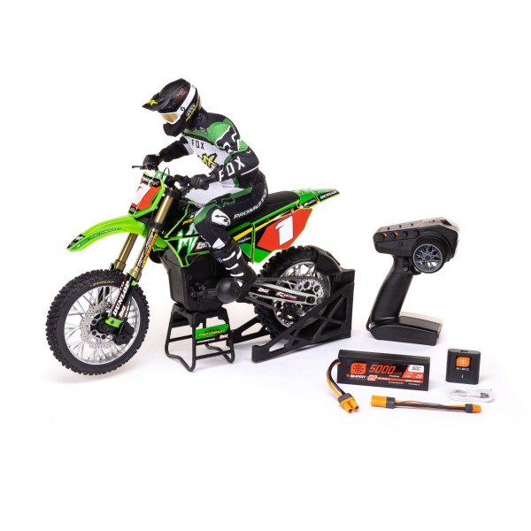 1/4 Promoto-MX Pro Circuit 2S RTR Brushelss Motorrad (mit Akku & Lader), Grün