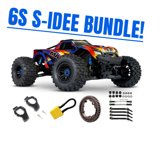 TRAXXAS MAXX 4x4 gelb 1/10 Monster-Truck RTR 6S S-IDEE VERSION