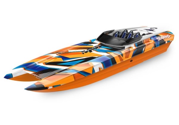 TRAXXAS DCB M41 orange 2022 40-Zoll Catamaran Rennboot