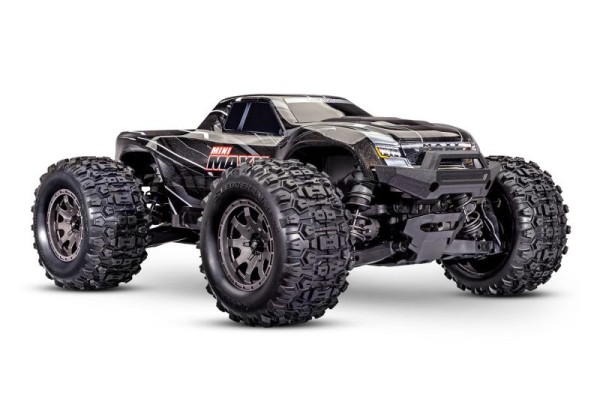 TRAXXAS MINI-MAXX 4WD 1/16 schwarz BL-2S Brushless, HD-Teile, mit Akku/Lader