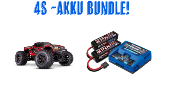 TRAXXAS X-Maxx 4x4 VXL rot 1/7 Monster-Truck mit 2x4s Akku und Dual Ladegerät 8S belted