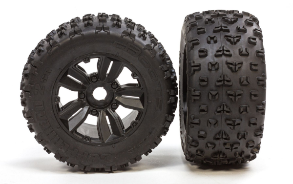 1/5 dBoots Copperhead2 SB MT Front/Rear 3.9 Pre-Mounted Tires, 24mm Hex (2)