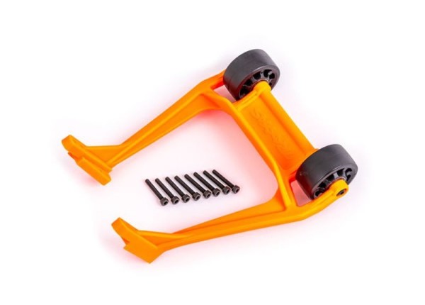 Wheelie Bar orange montiert