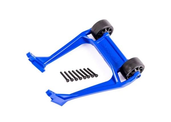 Wheelie Bar blau montiert