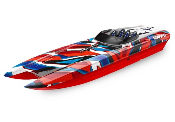 TRAXXAS DCB M41 rot/blau 40-Zoll Catamaran Rennboot