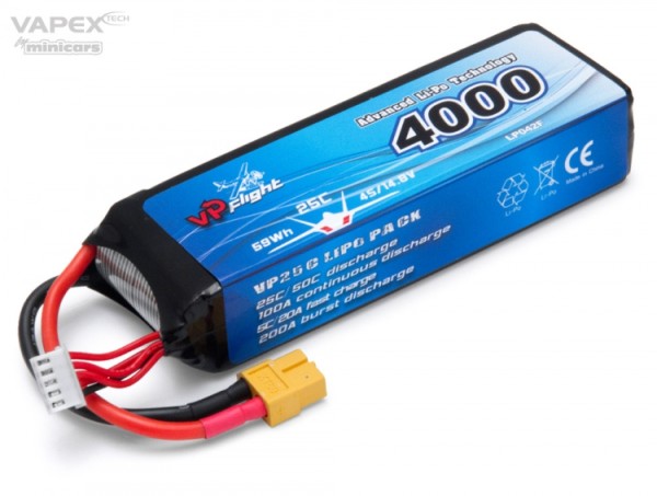 Li-Po Battery 4S 14,8V 4000mAh 25C XT60