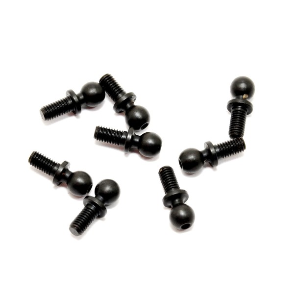 ALUM BALL STUD 4.8 MM, 8PCS