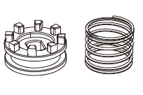 P8HSA06 Connector + Feder - Passend für MJX H8H Allrock 1:8 Rock Crawler