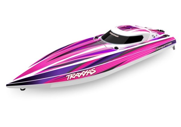 NEU TRAXXAS DISRUPTOR pink 26 Zoll V-Rumpf Boot Selbstaufrichtung ohne Akku und Ladegerät