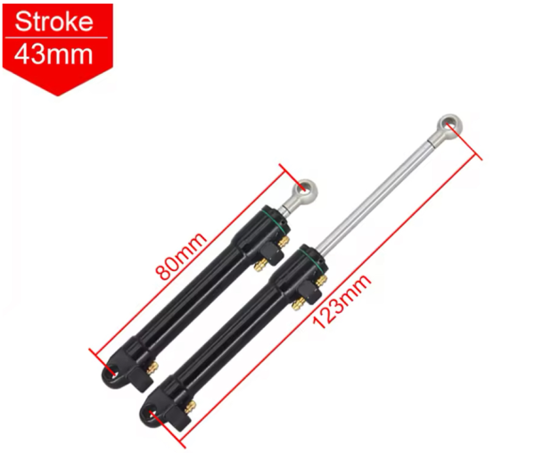 Ersatzteil Lenkzylinder für Kabolite K966 Hydraulik Metall Radlader 1:14 Profi RC Modell Huina