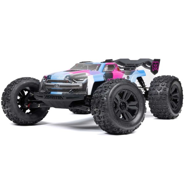 ARRMA 1/8 KRATON 6S 4X4 RTR Brushless Speed Truck, Blue/Pink