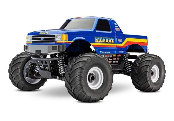 NEU TRAXXAS Bigfoot 4x4 BL-2S blau 1/10 Monster-Truck RTR BL-2S Brushless, HD-Teile, ohne Akku/Lader