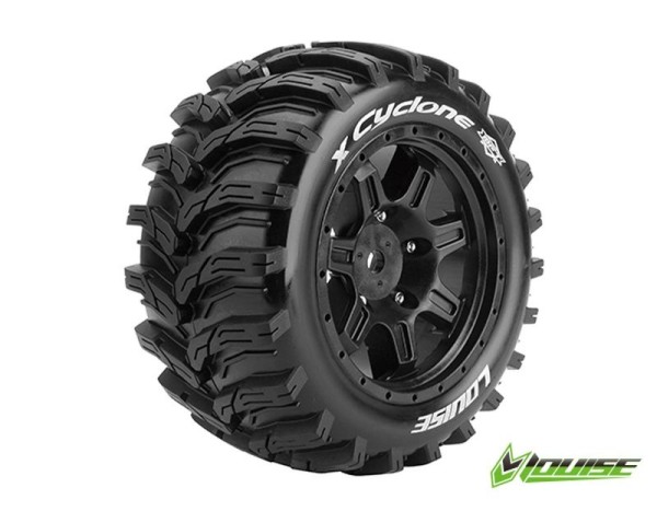 X-Cyclone MFT-Reifen soft auf Felge schwarz 24mm (2) X-MAXX