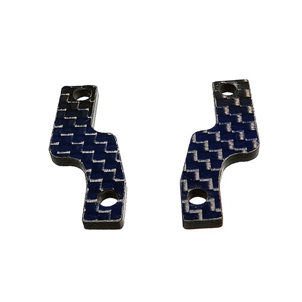 REAR SUPPORT PLATE 2.3 MM CARBON FIBER, 2PCS