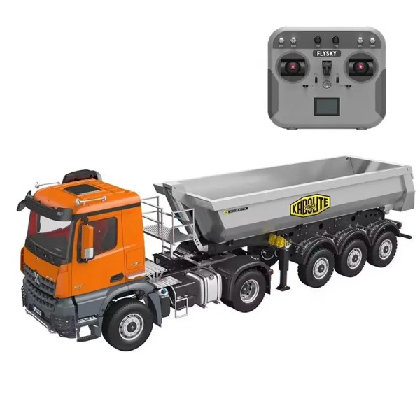 s-idee® Kabolite K5801 orange RC Muldenkipper 1/14 4x4 RC Truck 2,4G ferngesteuertes Kipplader