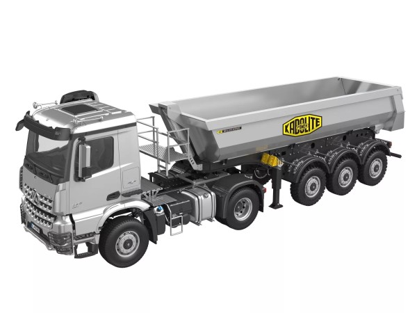 s-idee® Kabolite K5801 silber RC Muldenkipper 1/14 4x4 RC Truck 2,4G ferngesteuertes Kipplader