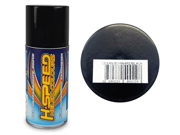 Lexan Spray schwarz/black 150ml