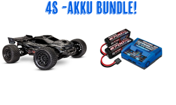 TRAXXAS XRT 4x4 VXL schwarz 1/7 Race-Truck mit 2x4s Akku und Dual Ladegerät 8S